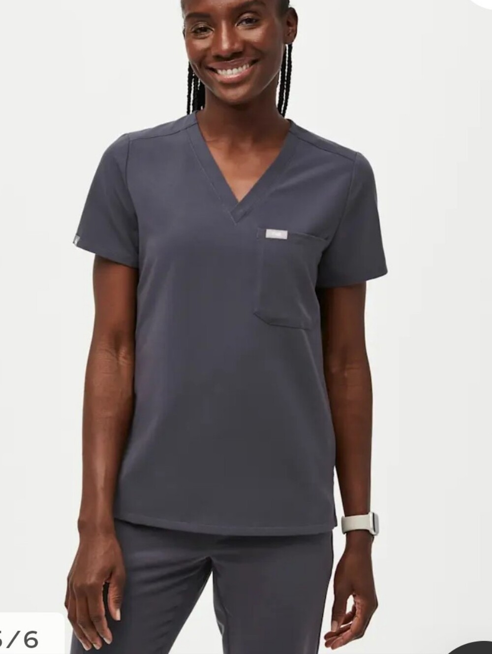 Figs Pride Limited Edition Scrub Top, Charcoal, S